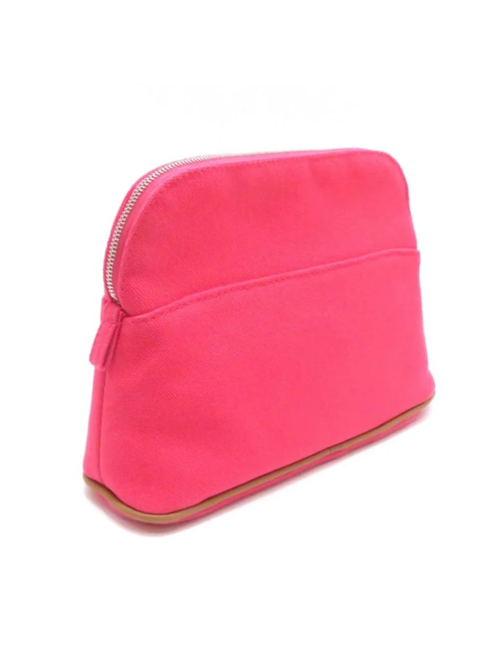 Hermes Bolide Pouch Mini Hibiscus Silver 06 Canvas